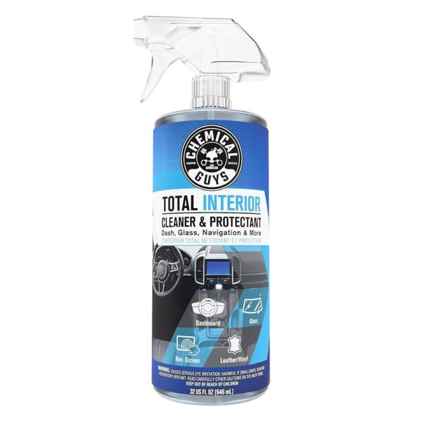 Chemical Guys Total Interior Cleaner & Protectant – Chemical Guys Interior Cleaner, Cleans & Protects Leather, Vinyl, Plastic, Rubber, Glass with a Streak-Free Finish — Cars,...